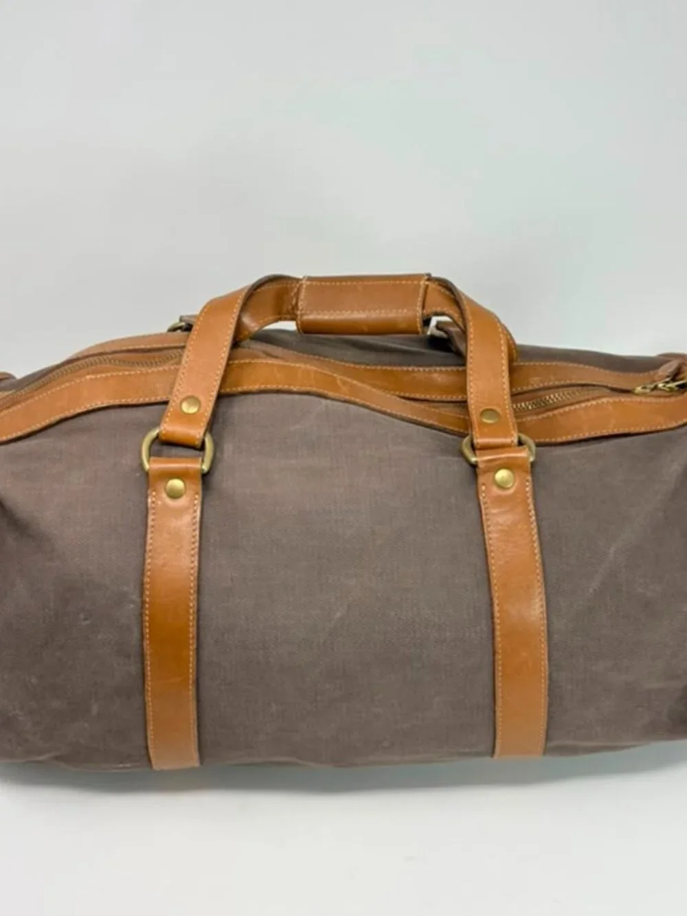 Vintage Ghurka No. 47 Cargo II Duffel Bag Canvas Leather Marley Hodgson USA